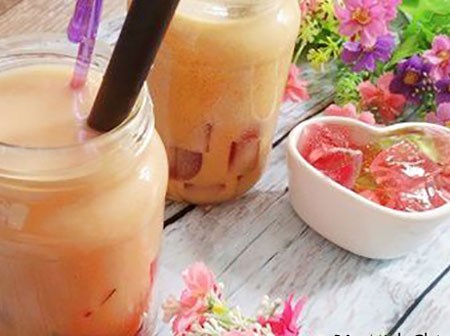 Trà sữa thạch phô mai vừa mát vừa ngậy ngày nóng