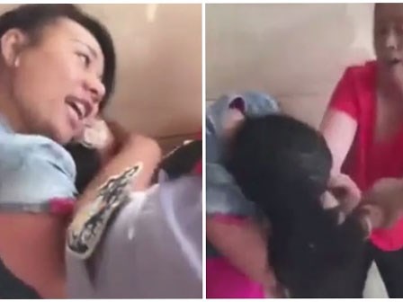 Vợ túm tóc, đạp vào vùng kín bồ nhí của chồng mặc cảnh sát can ngăn