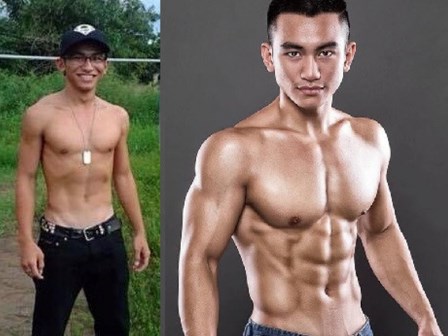 Lịch tập sở hữu bụng 6 múi của chàng trai từng nặng 55 kg