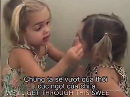 Pha định hướng nghề nghiệp của 2 bé 