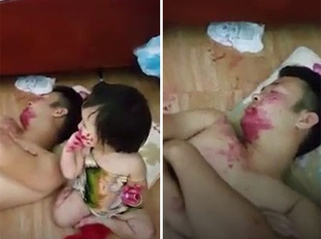 Giao hai đứa con gái cho chồng để nấu cơm, mẹ trẻ hốt hoảng ra thấy cảnh tượng này...