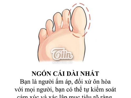 Độ dài của ngón chân bật mí điều gì về bạn?