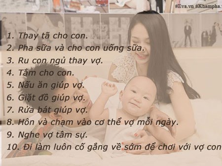 Mẹ bỉm sữa nô nức chấm điểm chồng theo trào lưu 