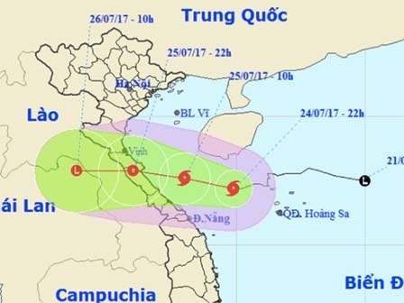 Chiều tối nay, bão số 4 đổ bộ Nghệ An - Quảng Trị