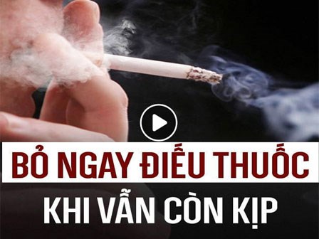 Bỏ ngay điếu thuốc khi vẫn còn kịp