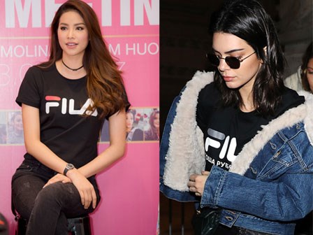 Gia tài tiền tỷ, Phạm Hương và Kendall Jenner vẫn mê mẩn áo thun giá rẻ