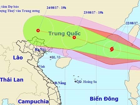 Bão Hato tăng tốc và mạnh lên, có thể đi vào đất liền Bắc Bộ