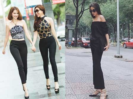 Kỳ Duyên, Ngọc Trinh rủ nhau diện đồ 