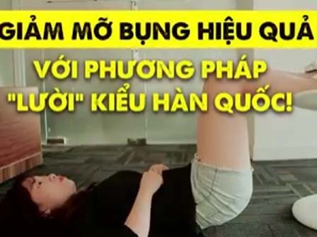 Giảm mỡ bụng hiệu quả với phương pháp 