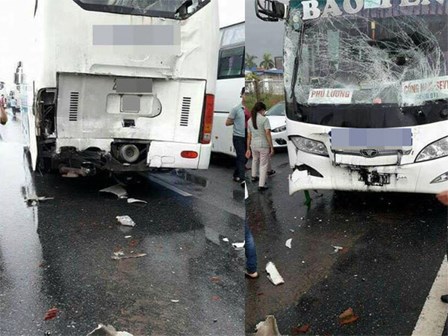 Thái Nguyên: Xe chở công nhân gây tai nạn liên hoàn trên cao tốc