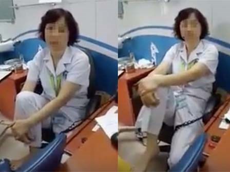 Gác chân lên ghế, nữ tiến sĩ BV Mắt bị tạm dừng chuyên môn
