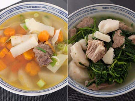 2 món canh ngọt ngon cho bữa cơm tối ngày giao mùa