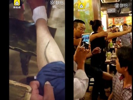 Đi ăn lẩu bị chuột chui vào ống quần, thực khách loay hoay giải quyết hậu quả