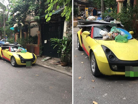 Đỗ thiếu ý thức, xe ô tô trắng bị ném trứng sống trên phố Hà Nội?-6