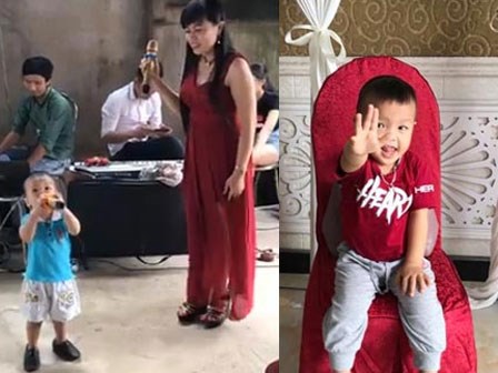Cậu bé 3 tuổi hát