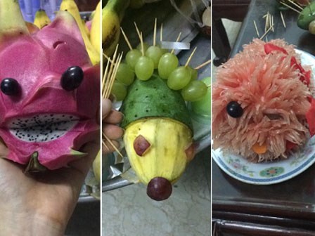 Cư dân mạng thi nhau khoe mâm cỗ trái cây theo trường phái... kinh dị