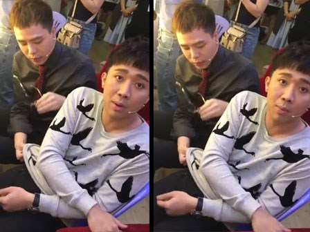 Trịnh Thăng Bình ăn chửi vì ngang nhiên lấy áo Trấn Thành lau mắt kính
