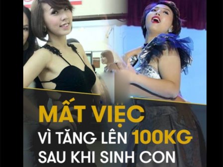 Mất việc vì tăng lên 100kg sau khi sinh con