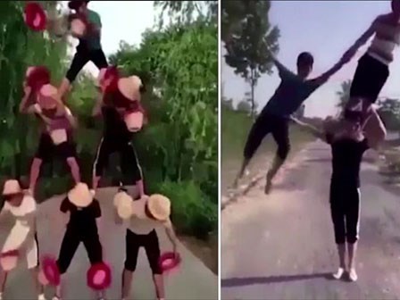 Trai trẻ trổ tài xếp hình khiến người xem thích thú