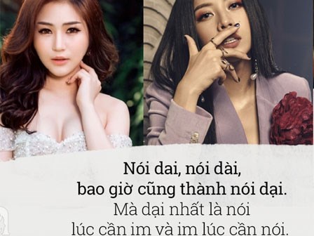 Các nàng à, nhìn Hương Tràm mà làm gương, có định giật status đá xoáy ai, nên 