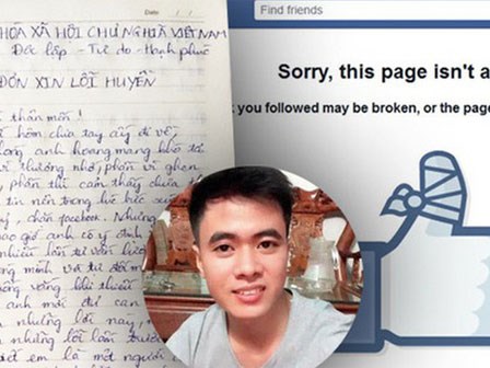Chàng trai viết đơn xin lỗi vì lỡ... block Facebook bạn gái