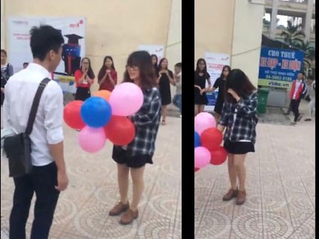 Cô gái bị từ chối phũ phàng khi tỏ tình với bạn trai ngay trong ngày Phụ nữ Việt Nam 20/10