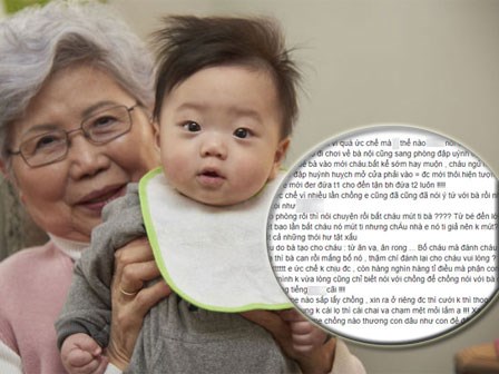Mẹ trẻ nổi đóa vì bà nội có sở thích kỳ lạ: Vạch ti nhử cháu bú bà, đưa cháu ăn rong khắp xóm
