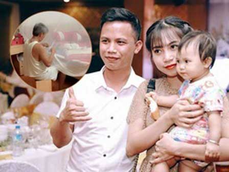 “Lấy chồng được cả nhà chồng”, nàng dâu khoe bố chồng cặm cụi khâu màn cho con khi chăm cháu ngủ