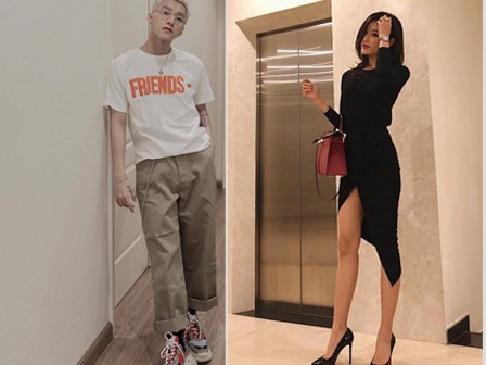Huyền My gợi cảm - Sơn Tùng lăng xê mốt 'quần của bố' trong street style tuần này