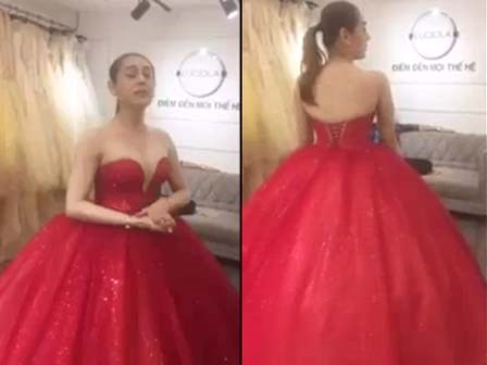 Lâm Khánh Chi thử váy cưới đẹp lung linh 'đốn tim' fan