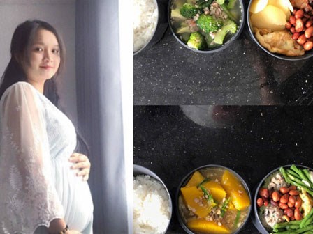 Hộp cơm trưa của bà bầu 19 tuổi dành cho chồng bỗng