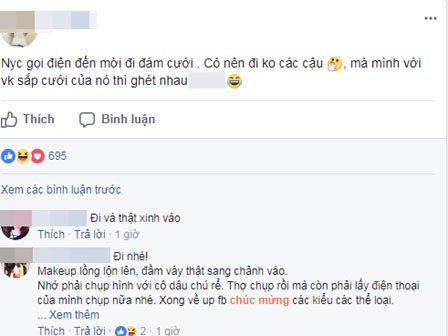 Lên mạng nhờ tư vấn có nên đi ăn cưới người cũ, cô gái trẻ được khuyên 