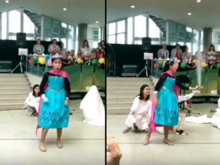 Diễn Elsa sâu vô cùng, lại được hội chị em phụ họa có tâm, video của cô bé 10 tuổi được chia sẻ ầm ầm trên mạng