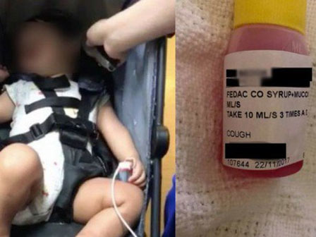 Bé trai co giật rồi bất tỉnh sau khi được ông bà nội cho uống siro ho chứa thành phần nguy hiểm phụ huynh nên đặc biệt lưu ý-4