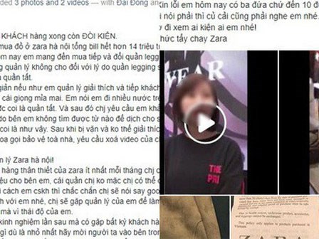 Viết status kiện Zara Hà Nội lừa đảo vì không được đổi legging giá 999.000, vị khách nữ lại bị cư dân mạng “ném đá” ngược