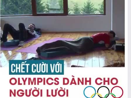 Chết cười với Olympics dành cho người lười