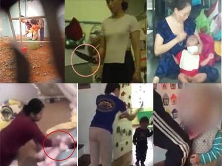 5 clip bạo hành dã man trẻ mầm non năm 2017, ai xem lại cũng phải rùng mình xót xa