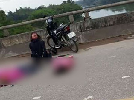 Thái Nguyên: Mẹ khóc ngất chứng kiến 2 con gái bị xe ô tô chở công nhân cán qua người khiến tử vong