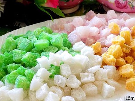 Mứt dừa hạt lựu vừa ngon lại dễ làm đón Tết
