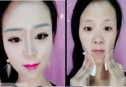 Khi chị em loại bỏ lớp trang điểm...