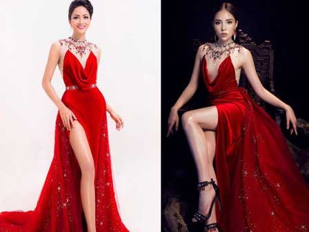 Mới đăng quang được 1 ngày, dân tình đã soi ra Tân Hoa hậu H'Hen Niê từng đụng hàng cả Kỳ Duyên lẫn Lan Khuê