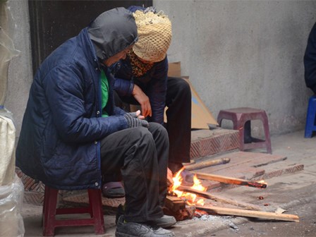 Sáng nay, Hà Nội 9, 10 độ C kèm mưa, giá rét nhất từ đầu đông