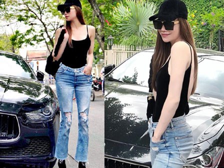 Đẳng cấp Hồ Ngọc Hà: chỉ diện áo hai dây và jeans vẫn khiến bao người mê mệt!