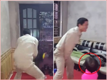 Con gái 'ngơ ngác' khi chứng kiến bố đập tan chiếc xe yêu quý vì ăn mừng chiến thắng U23 Việt Nam