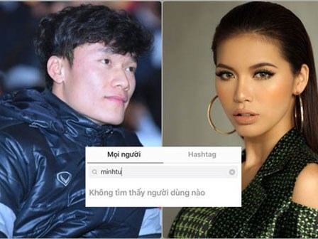 Thủ môn Bùi Tiến Dũng đã hủy theo dõi Minh Tú trên Instagram