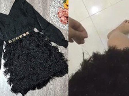 Mua váy lông đính kim sa về diện Tết, cô nàng gặp cảnh 