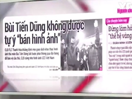 Hợp đồng khai thác hình ảnh thủ môn Bùi Tiến Dũng - Tâm điểm của dư luận