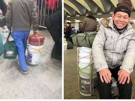 Dùng thùng sơn thay vali: Xu hướng