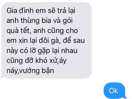 Chia tay người yêu đúng mùng 1 Tết, chàng trai dở khóc dở cười khi bị đòi lại đôi gà