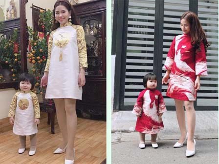 Đừng chê mẹ bỉm sữa lúc nào cũng đầu bù tóc rối, ngày Tết họ đẹp chẳng kém ai!